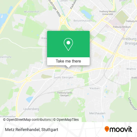 Карта Metz Reifenhandel