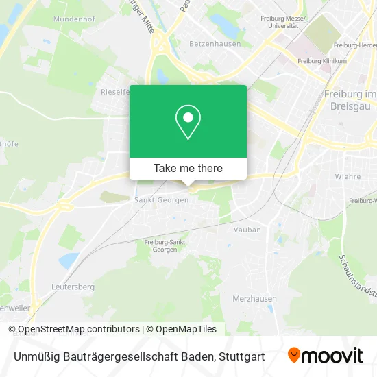 Карта Unmüßig Bauträgergesellschaft Baden
