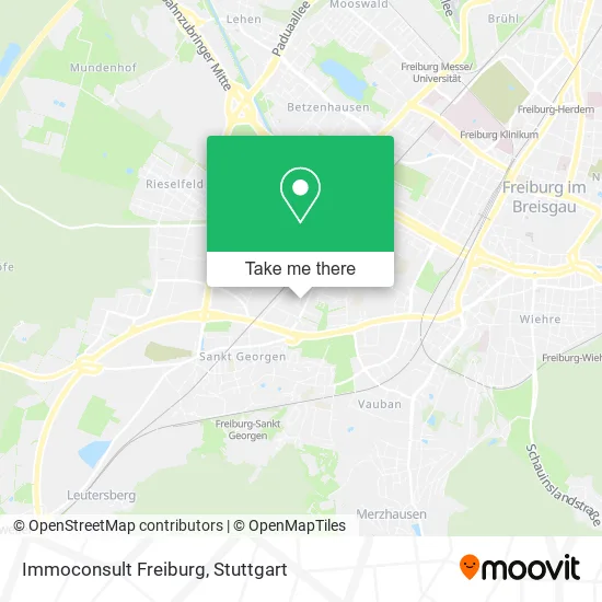 Карта Immoconsult Freiburg
