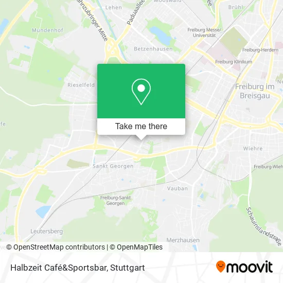 Карта Halbzeit Café&Sportsbar