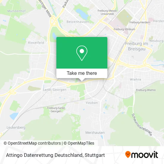 Карта Attingo Datenrettung Deutschland