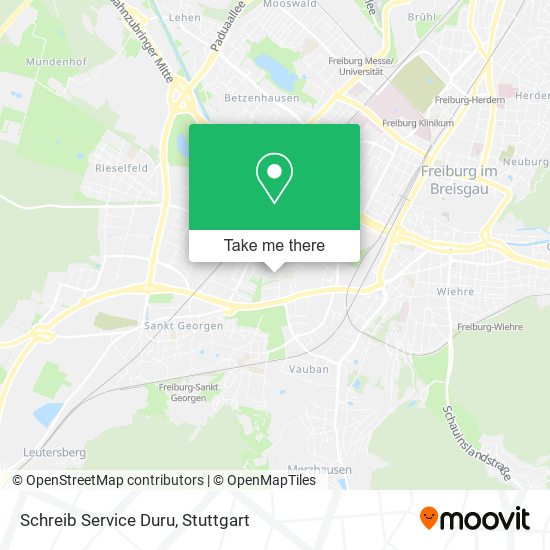 Schreib Service Duru map