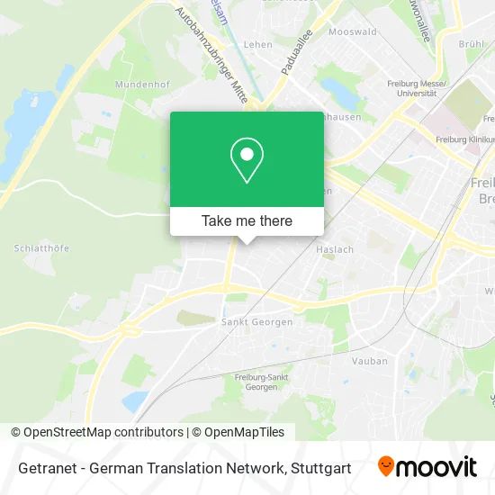 Карта Getranet - German Translation Network
