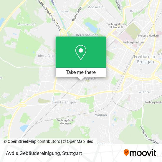 Avdis Gebäudereinigung map
