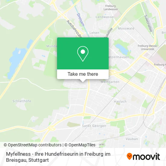 Карта Myfellness - Ihre Hundefriseurin in Freiburg im Breisgau