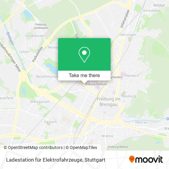 Карта Ladestation für Elektrofahrzeuge