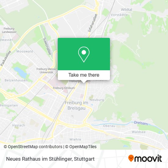 Neues Rathaus im Stühlinger map