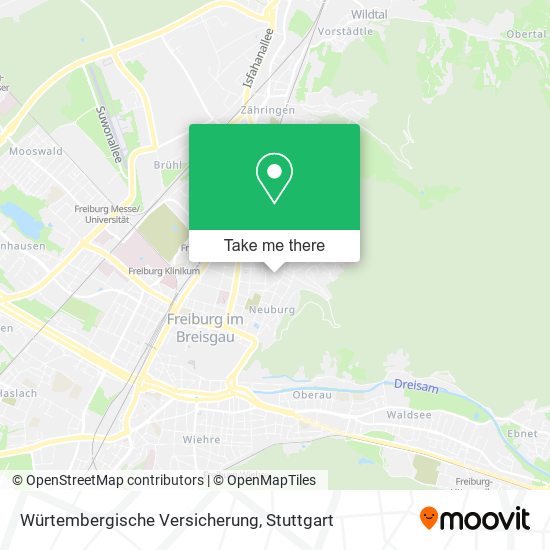 Würtembergische Versicherung map