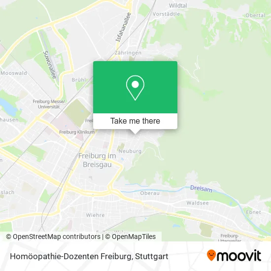 Карта Homöopathie-Dozenten Freiburg