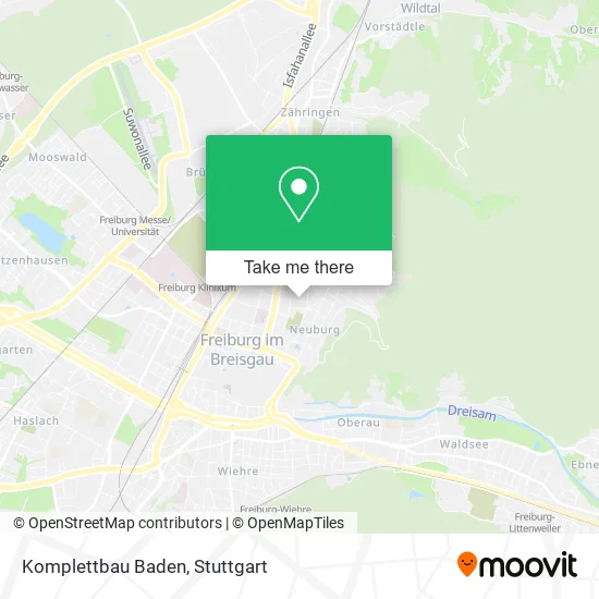 Карта Komplettbau Baden