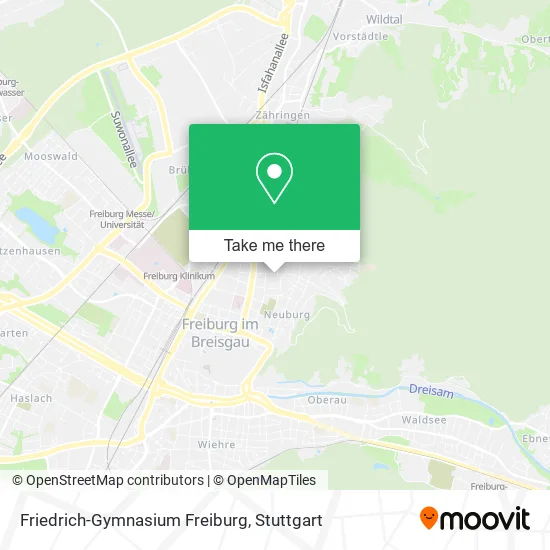 Карта Friedrich-Gymnasium Freiburg