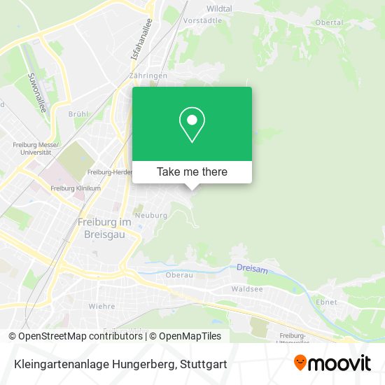 Kleingartenanlage Hungerberg map
