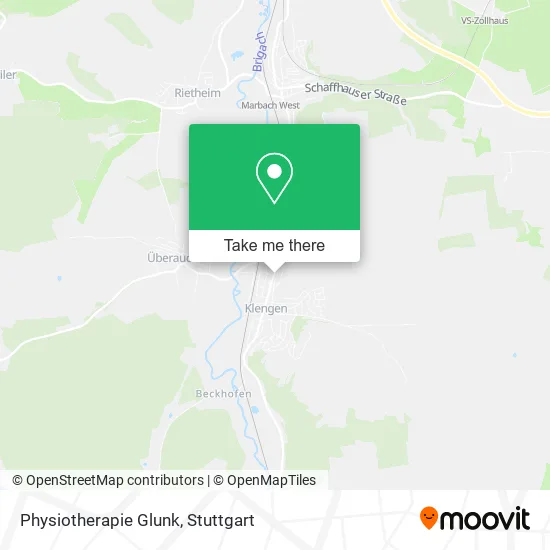 Карта Physiotherapie Glunk