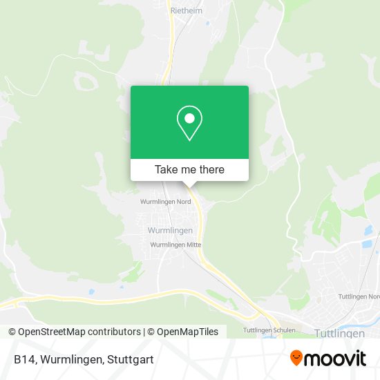 B14, Wurmlingen map