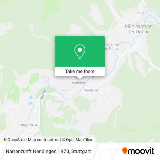 Narrenzunft Nendingen 1970 map