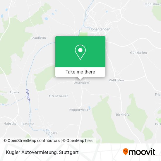 Kugler Autovermietung map