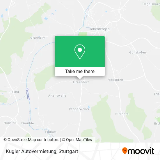 Карта Kugler Autovermietung
