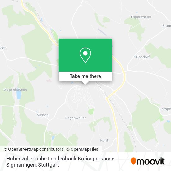 Карта Hohenzollerische Landesbank Kreissparkasse Sigmaringen