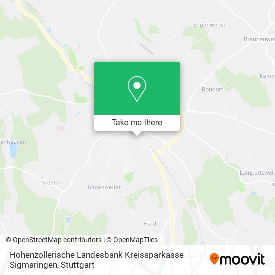 Hohenzollerische Landesbank Kreissparkasse Sigmaringen map