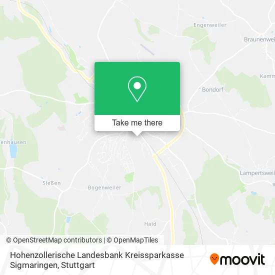 Карта Hohenzollerische Landesbank Kreissparkasse Sigmaringen