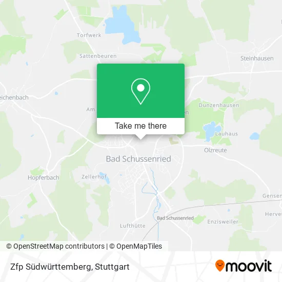 Карта Zfp Südwürttemberg