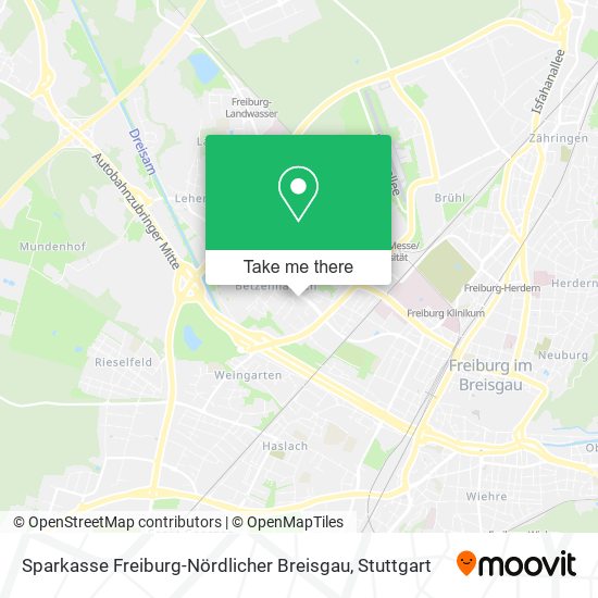 Sparkasse Freiburg-Nördlicher Breisgau map