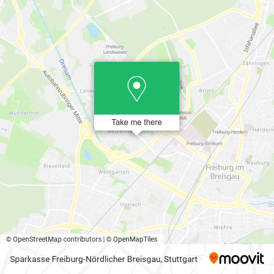 Карта Sparkasse Freiburg-Nördlicher Breisgau