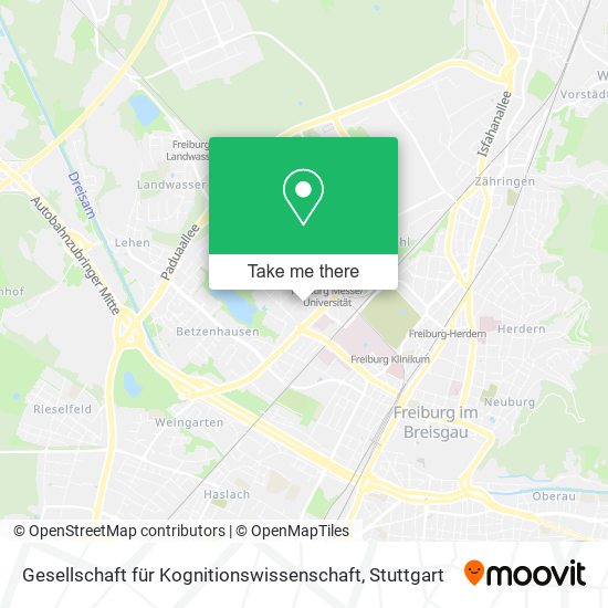 Gesellschaft für Kognitionswissenschaft map