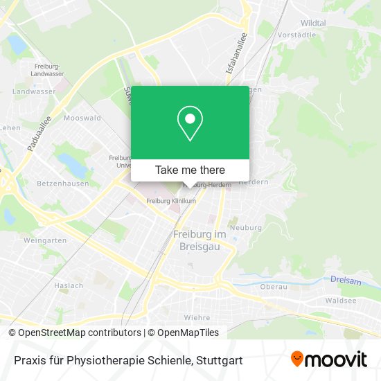 Praxis für Physiotherapie Schienle map