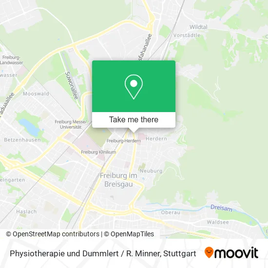 Карта Physiotherapie und Dummlert / R. Minner