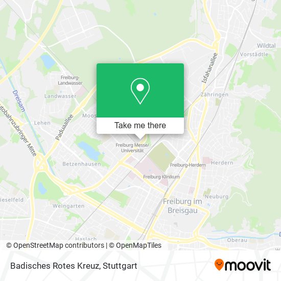 Badisches Rotes Kreuz map