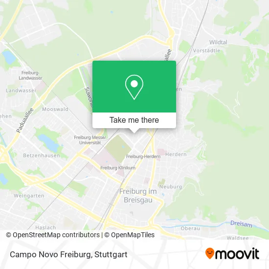 Карта Campo Novo Freiburg