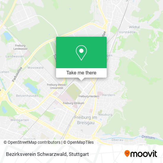 Bezirksverein Schwarzwald map