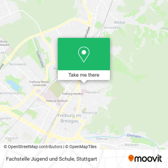 Карта Fachstelle Jugend und Schule