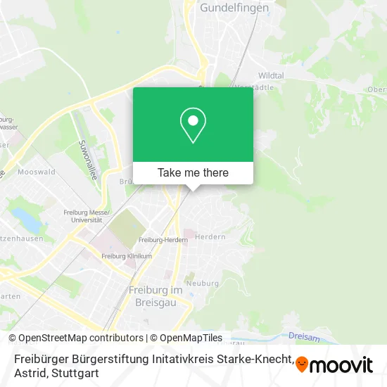 Карта Freibürger Bürgerstiftung Initativkreis Starke-Knecht, Astrid