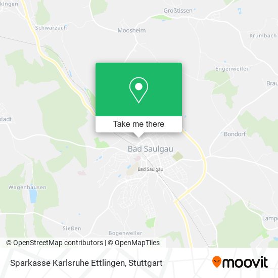 Sparkasse Karlsruhe Ettlingen map