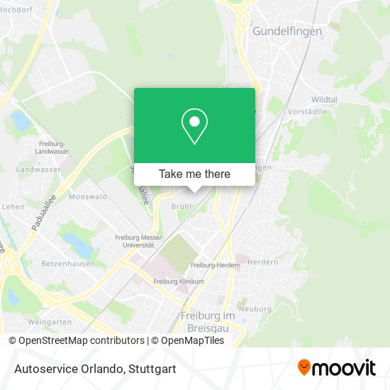 Autoservice Orlando map