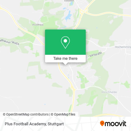 Plus Football Academy map