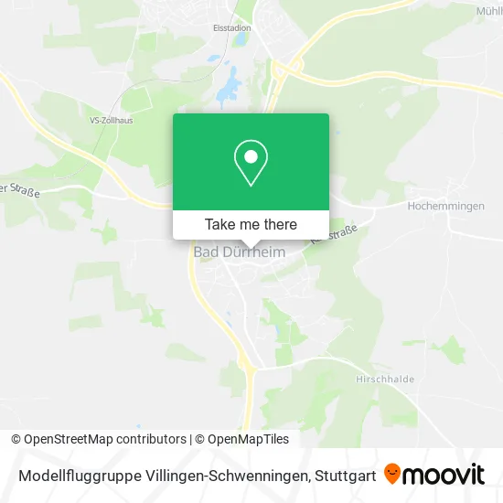 Карта Modellfluggruppe Villingen-Schwenningen