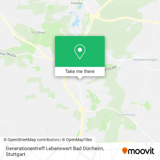 Карта Generationentreff Lebenswert Bad Dürrheim