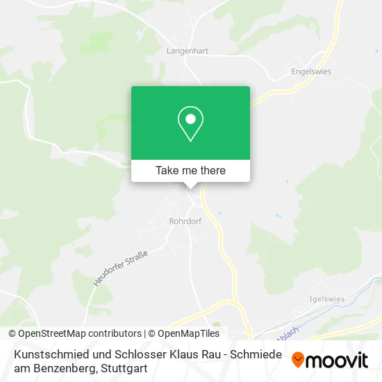 Карта Kunstschmied und Schlosser Klaus Rau - Schmiede am Benzenberg
