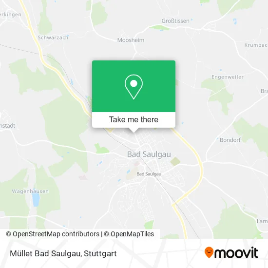 Карта Müllet Bad Saulgau