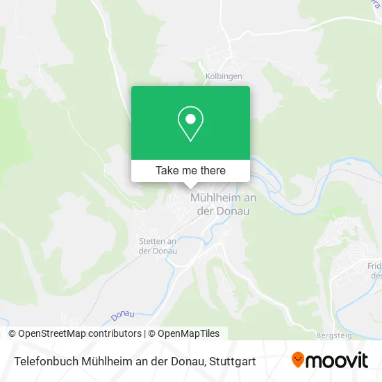 Карта Telefonbuch Mühlheim an der Donau