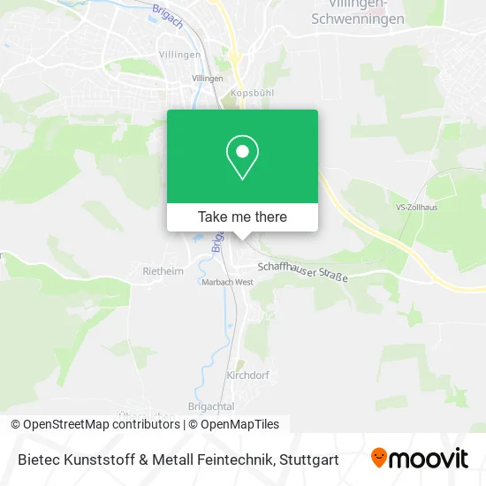 Карта Bietec Kunststoff & Metall Feintechnik