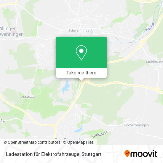 Карта Ladestation für Elektrofahrzeuge