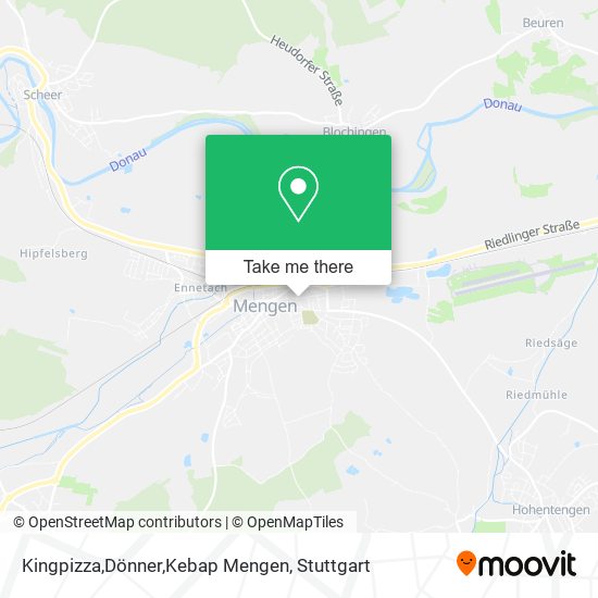 Карта Kingpizza,Dönner,Kebap Mengen