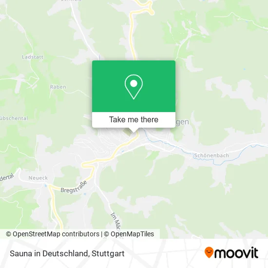 Карта Sauna in Deutschland