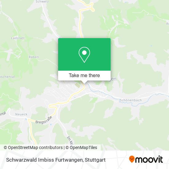 Schwarzwald Imbiss Furtwangen map