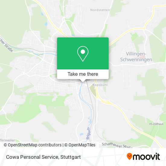 Cowa Personal Service map
