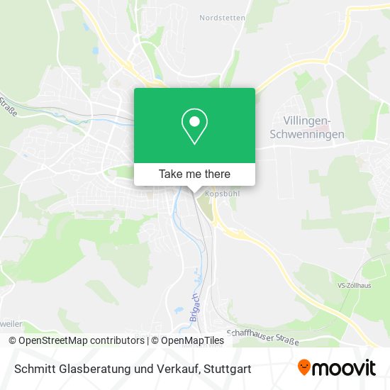 Schmitt Glasberatung und Verkauf map